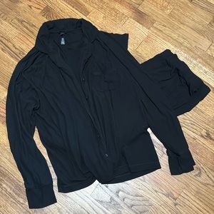 SKIMS Soft Lounge Sleep Set in Onxy - Size XL